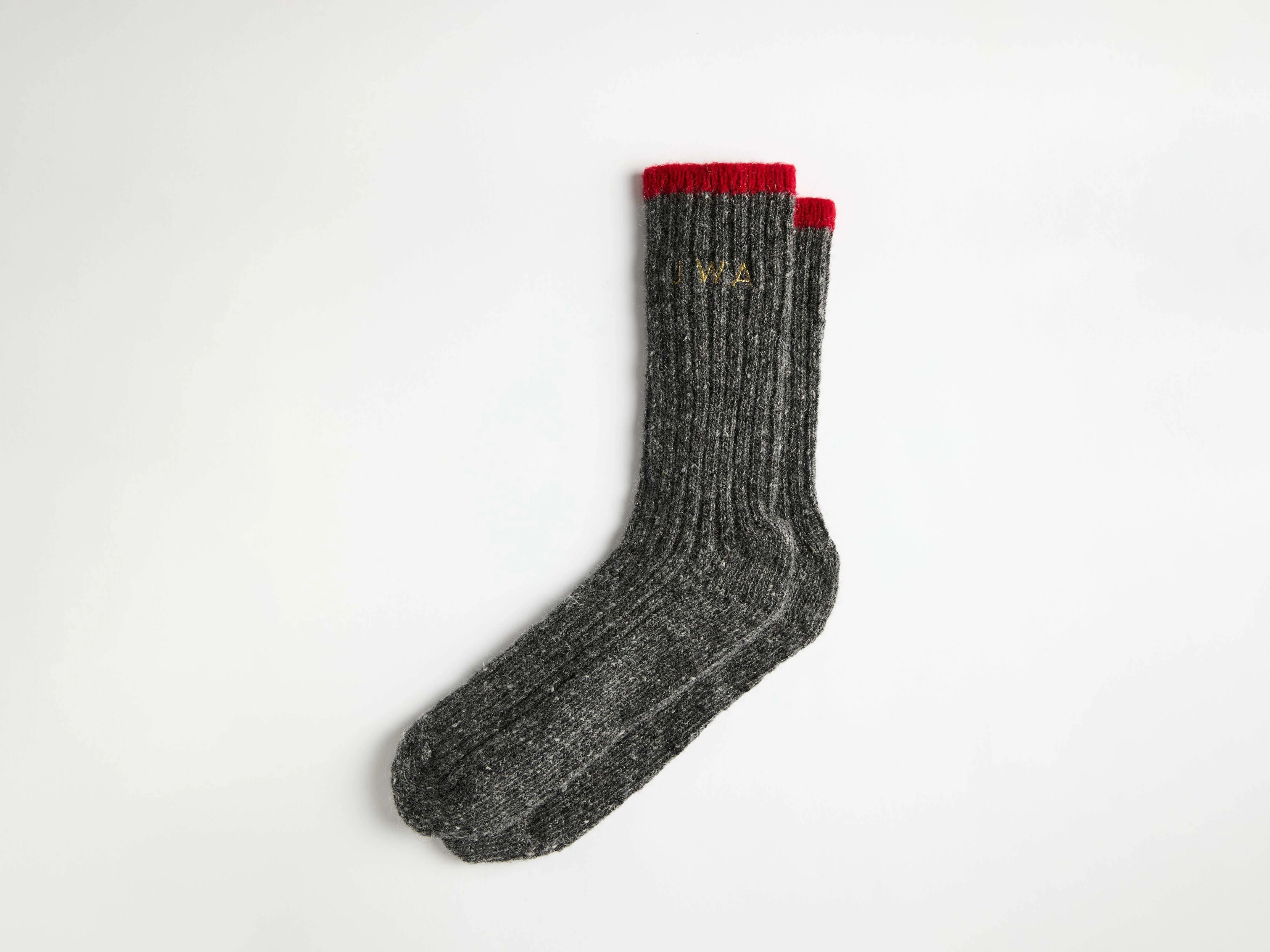 DONEGAL SOCK IN CHARCOAL MELANGE - 1