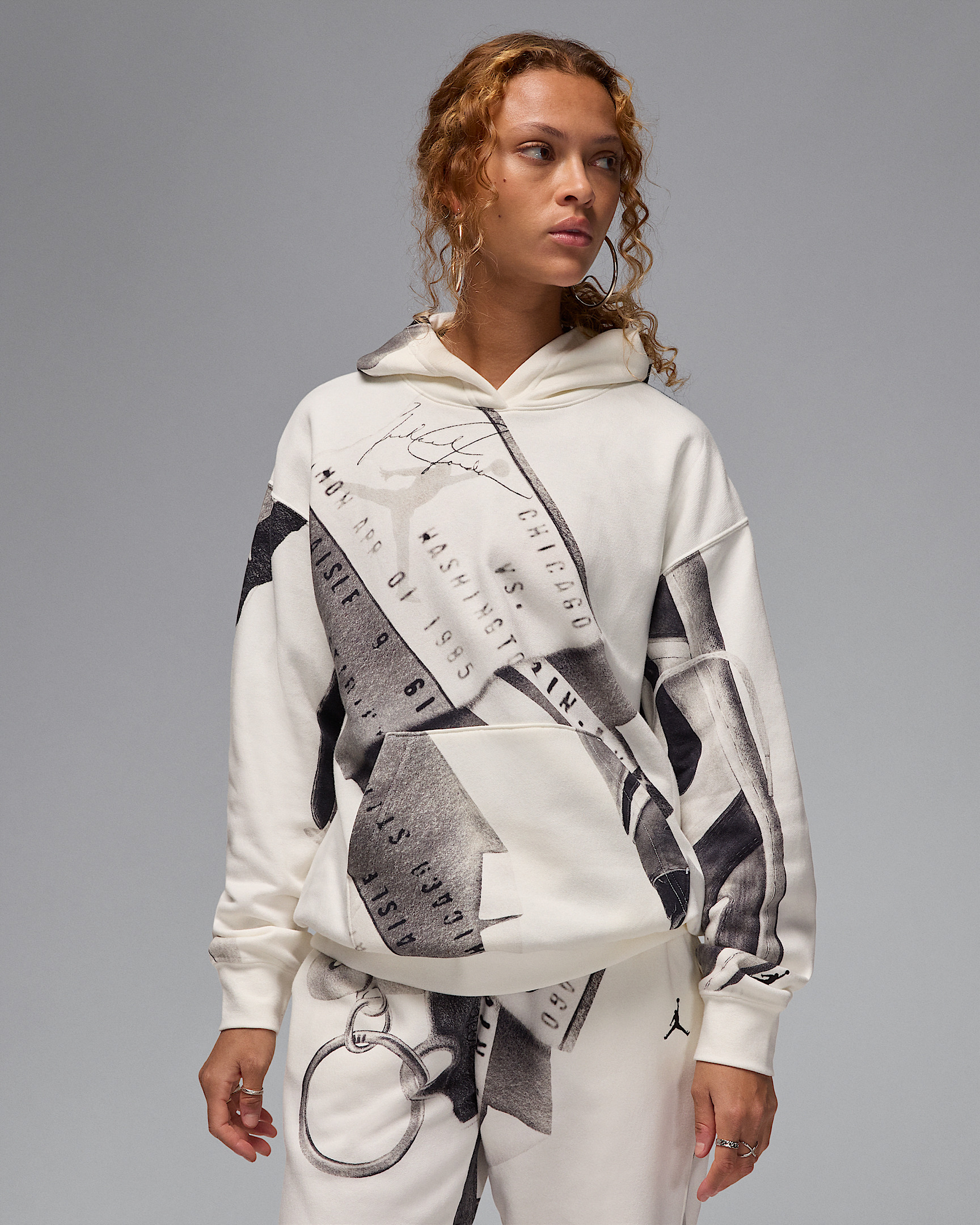 Jordan Brooklyn Fleece Women's Printed Pullover Hoodie - 1