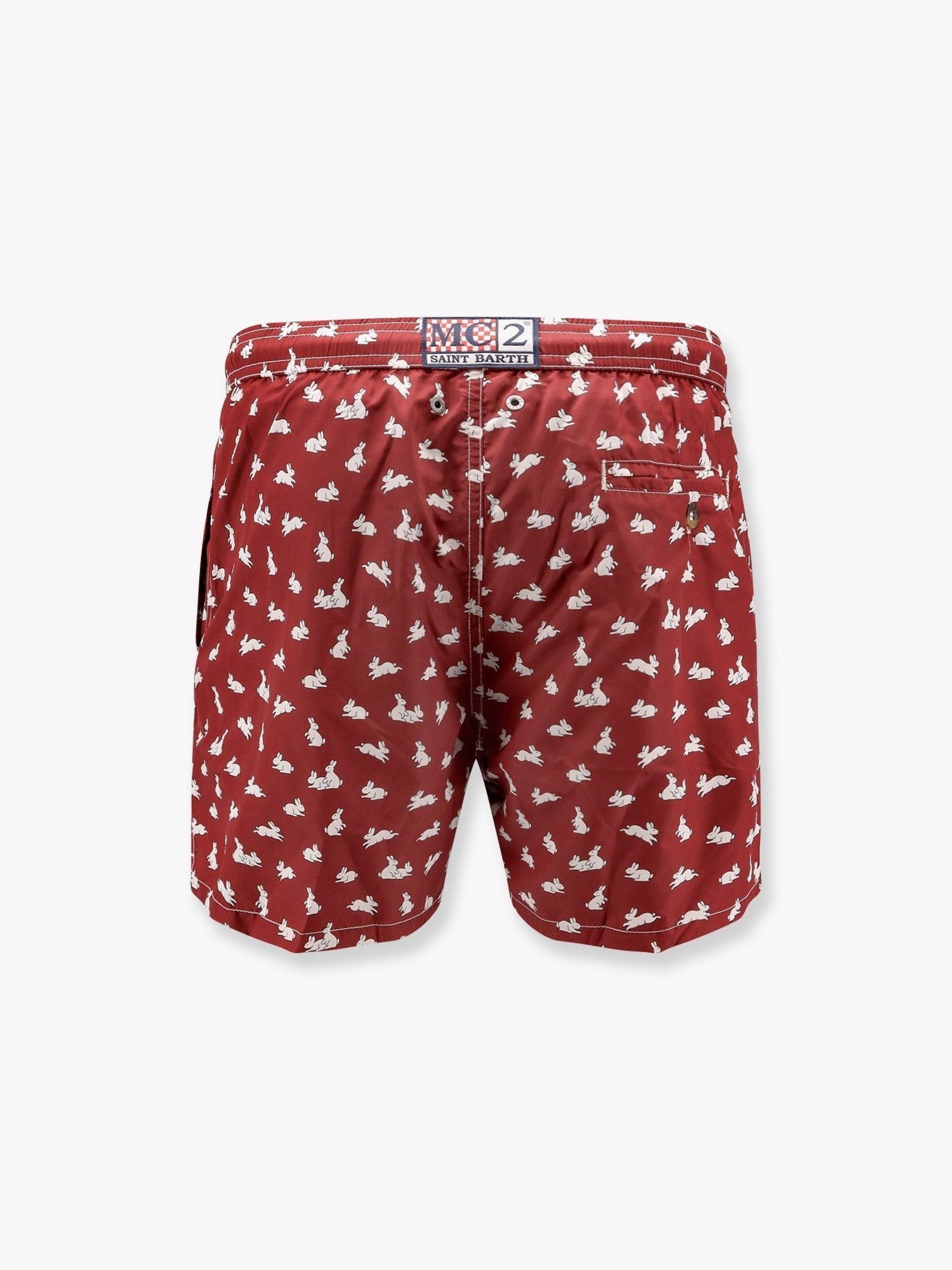 MC2 SAINT BARTH - Recycled nylon swim trunks with bunny hop print - 2