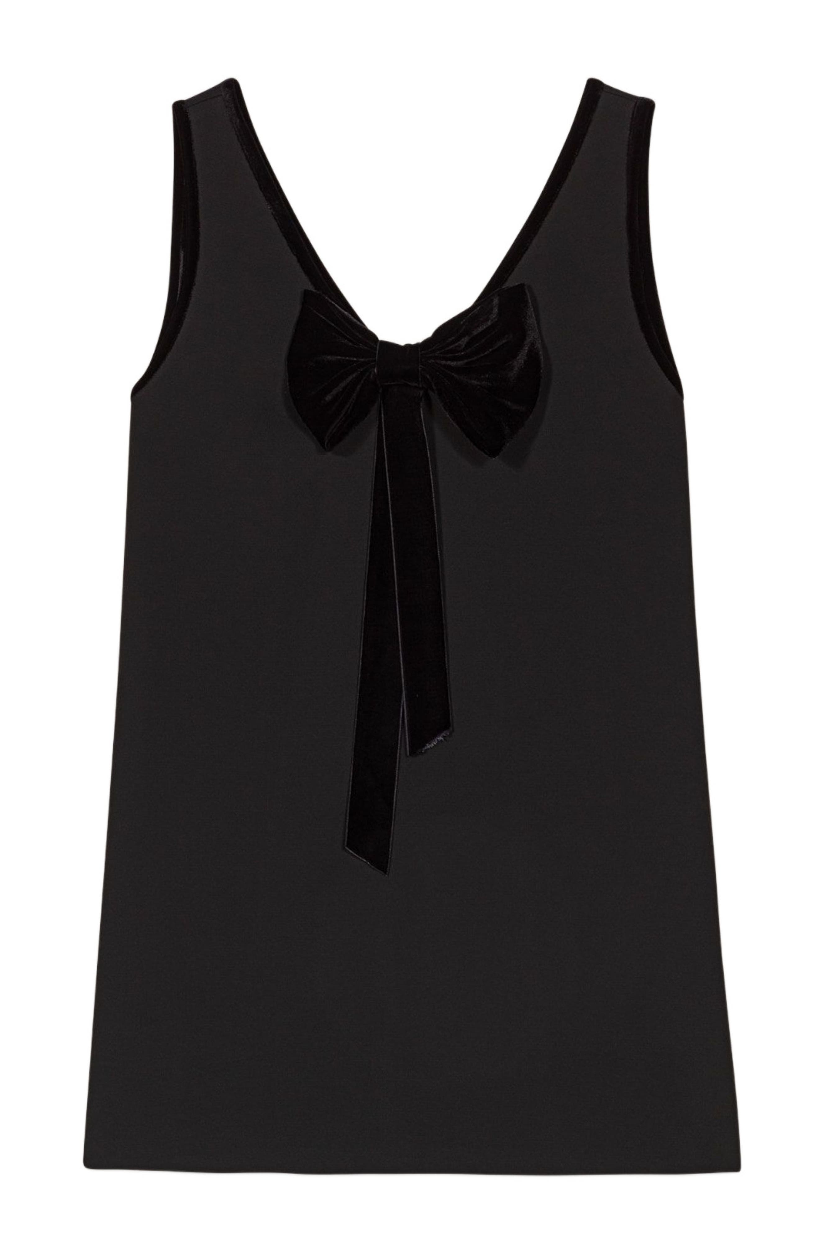 maje Pinafore dress with velvet collar in Black at Nordstrom - 6