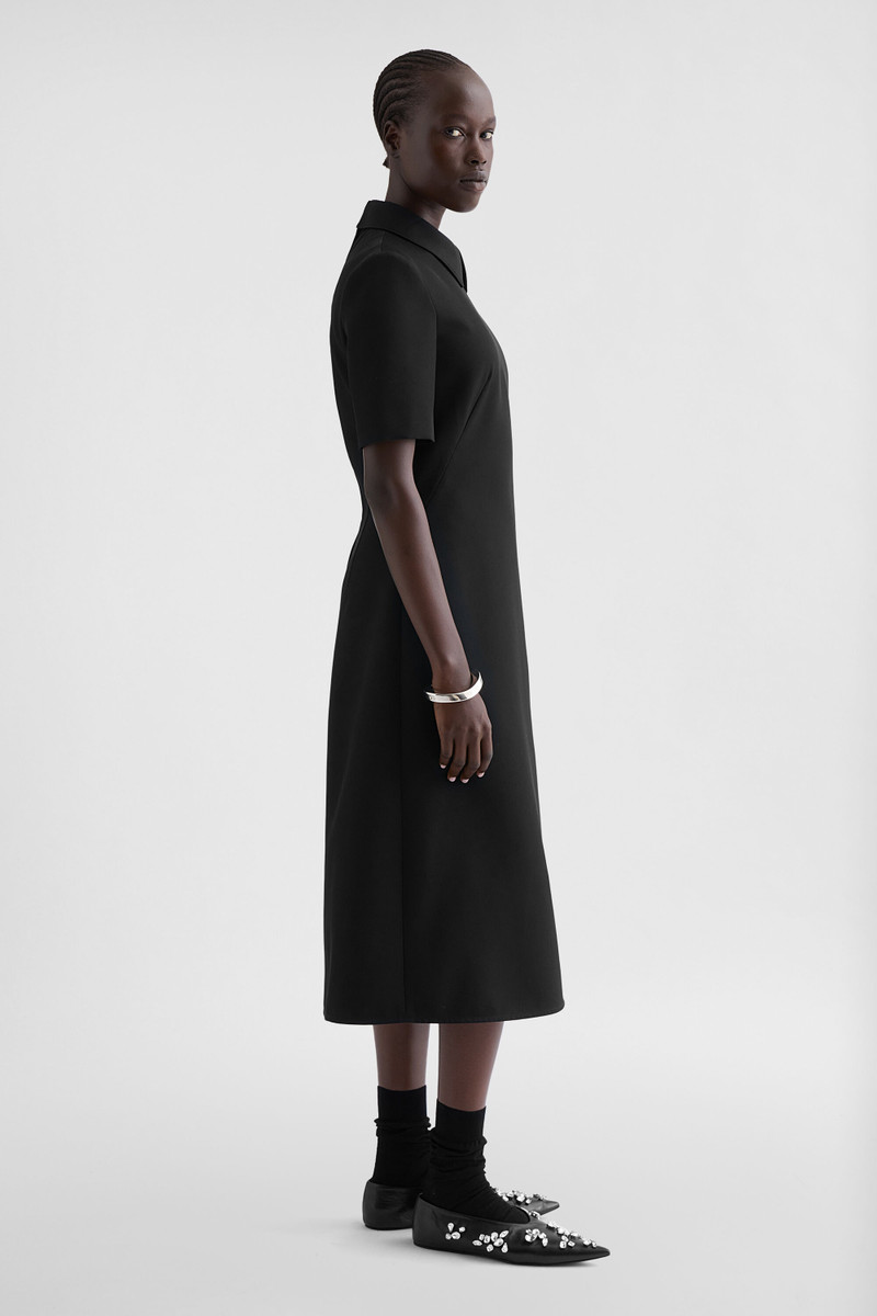 Wool Gabardine Shirt Dress 3