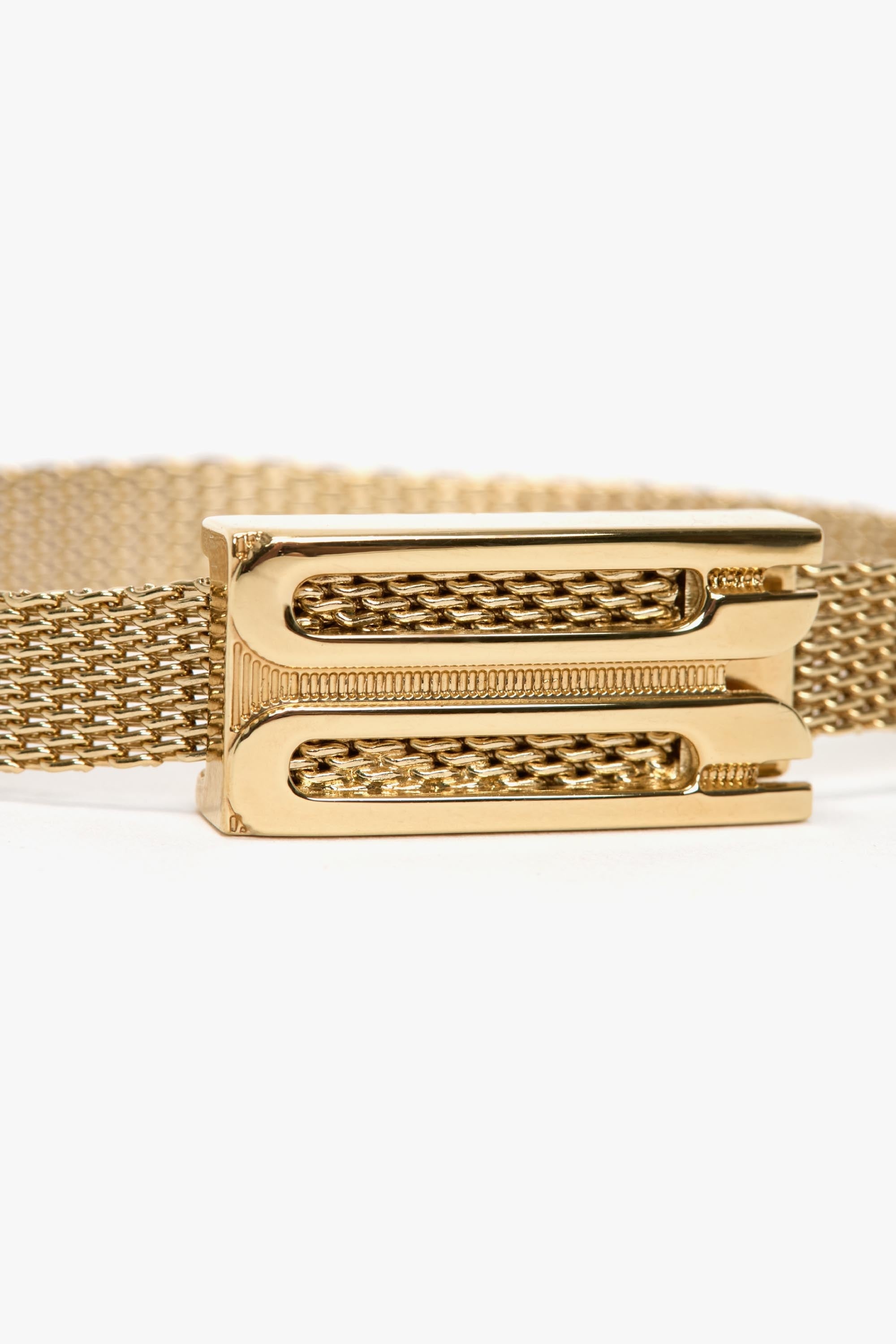 B Frame Bracelet In Light Gold - 2