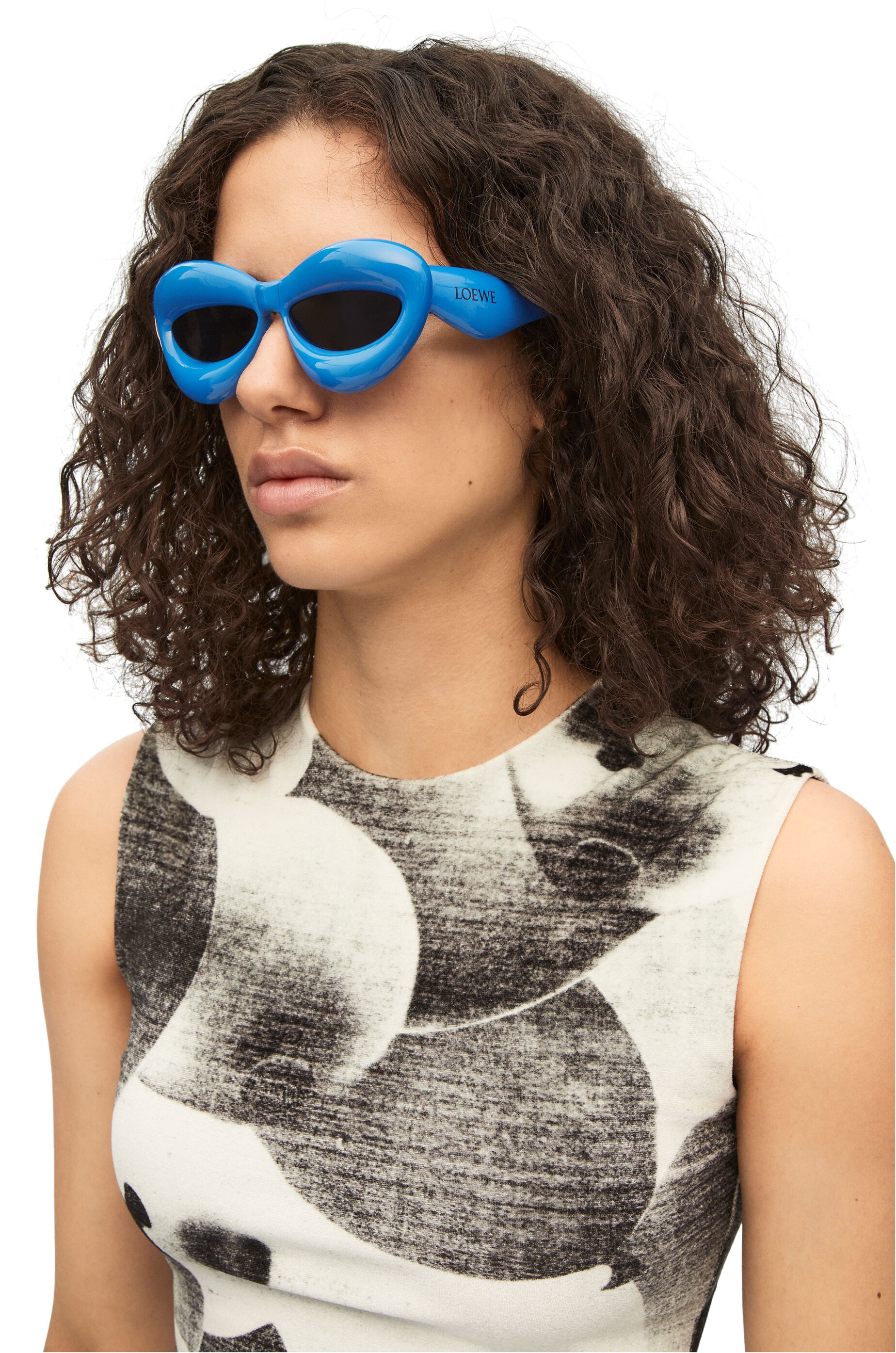 Inflated cateye sunglasses in acetate - 2