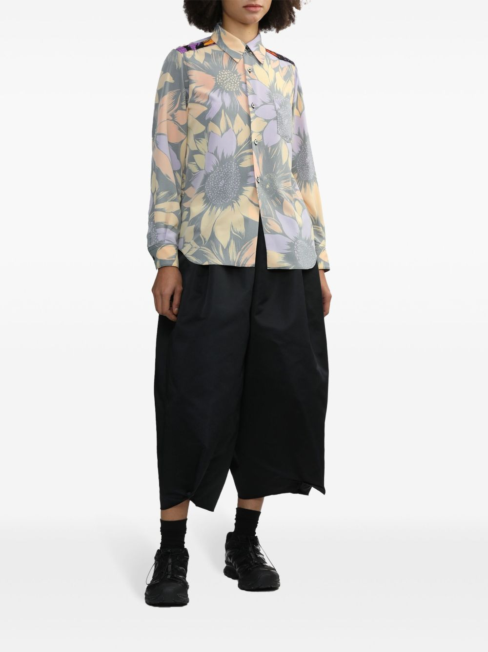floral-print shirt - 2