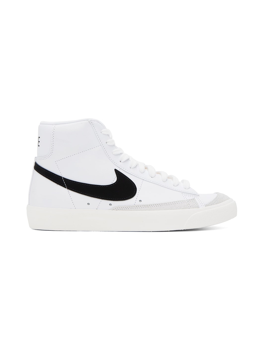 White & Black Blazer Mid '77 Sneakers - 1