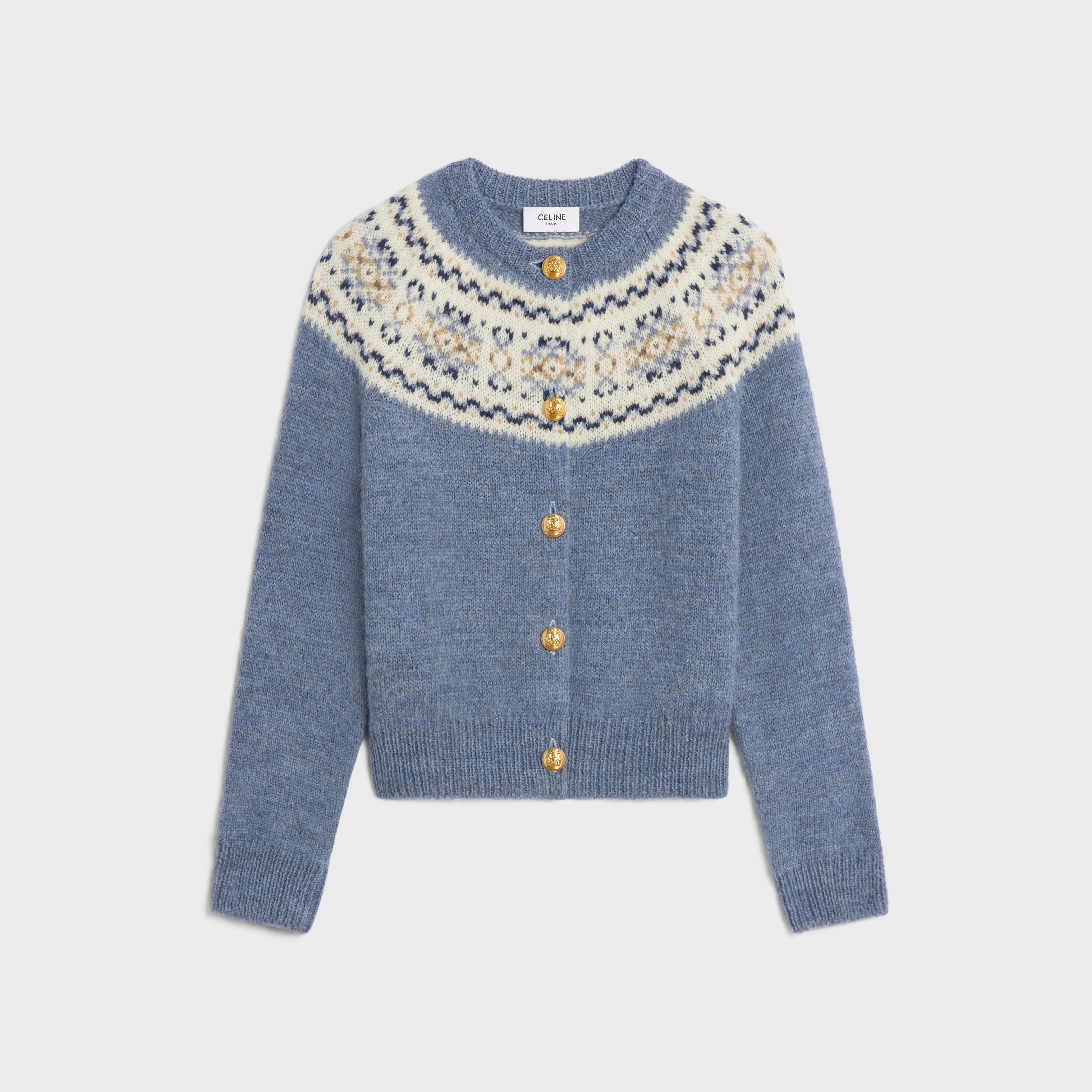 cardigan in Triomphe fair isle wool - 1