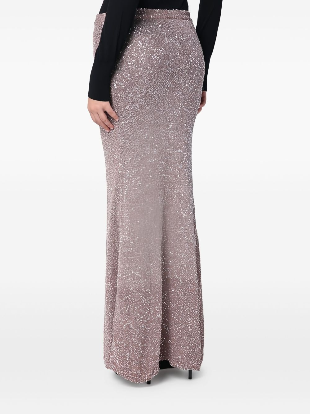 glitter-detailing skirt - 5