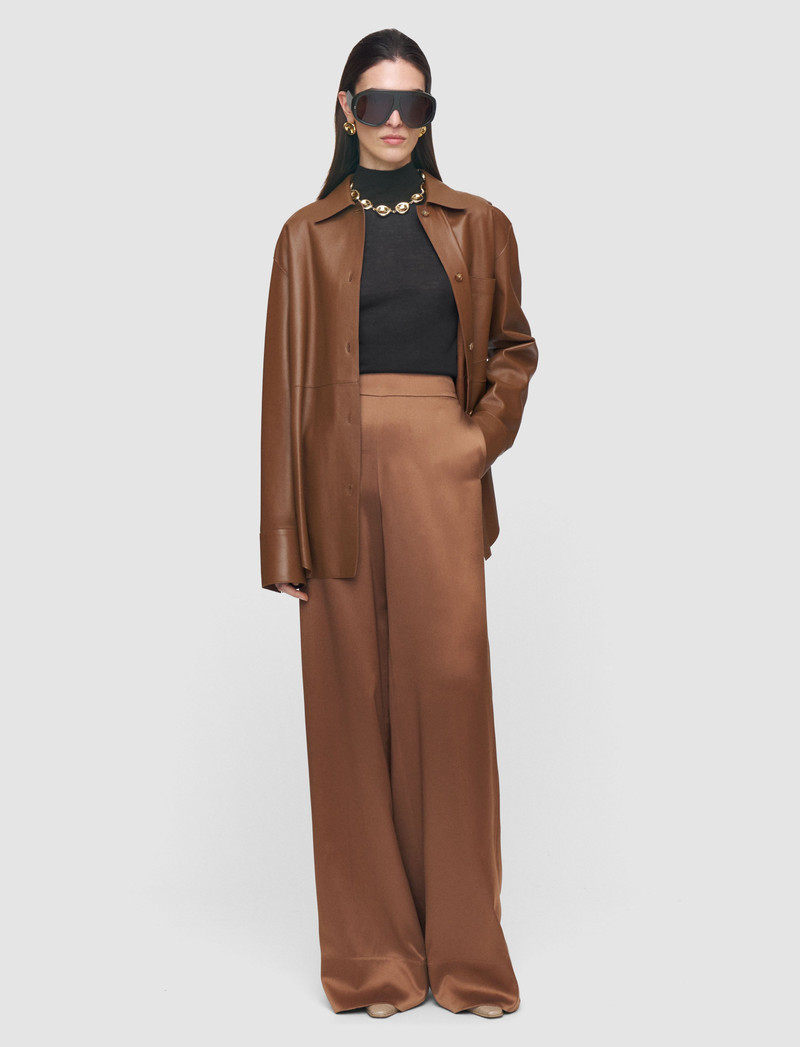 JOSEPH Dijon Silk Satin Trousers outlook