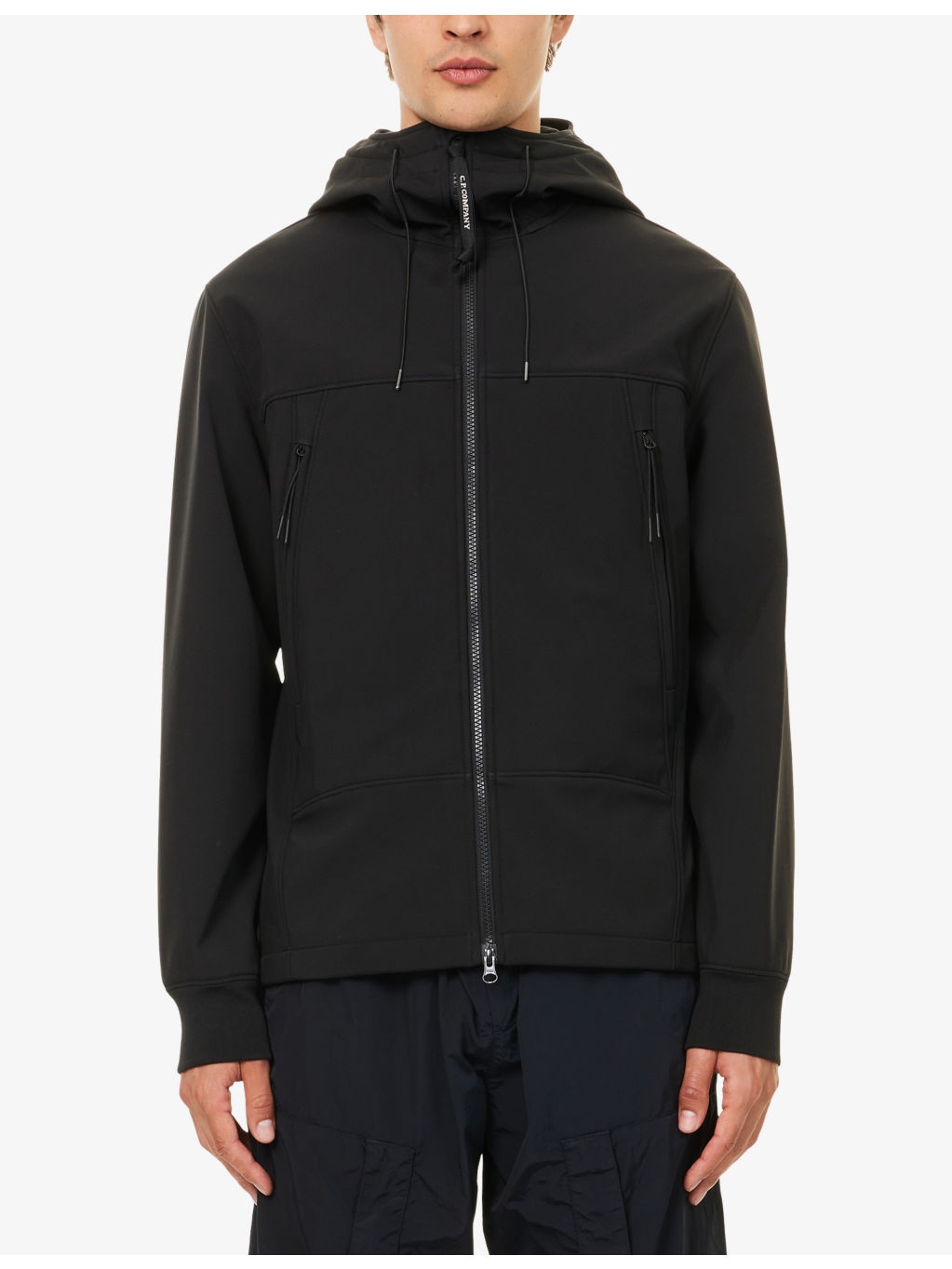 Goggle-Hood Long-Sleeve Stretch-Woven Jacket - 3