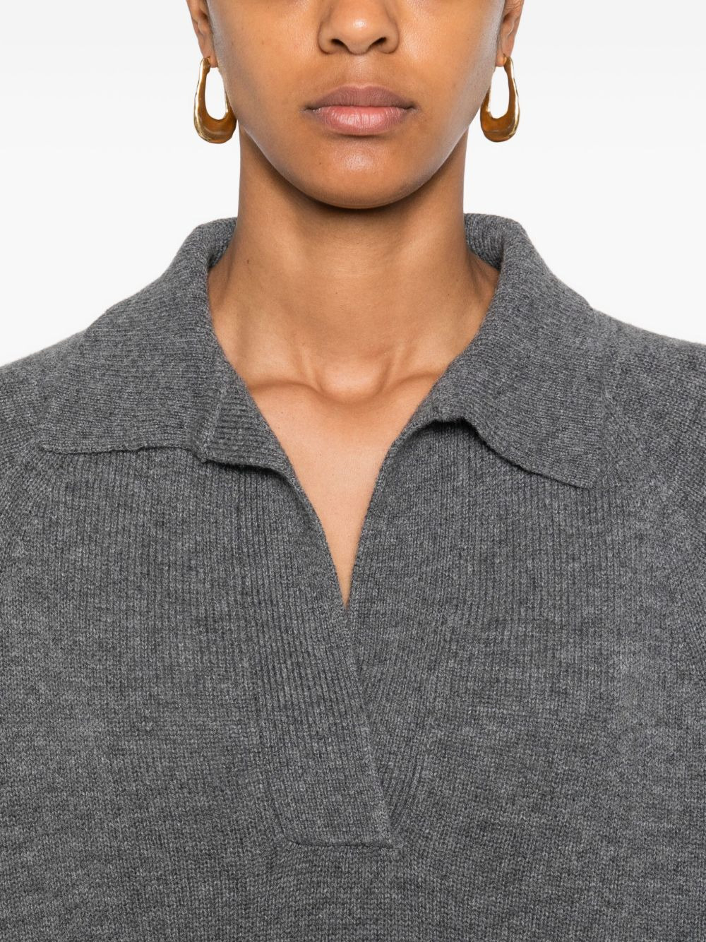 polo-neck short-sleeve top - 5