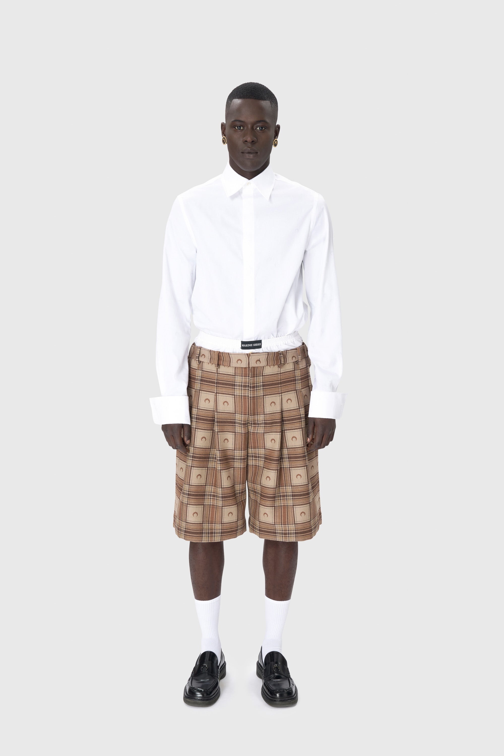 Moon Checks Jacquard Shorts - 2