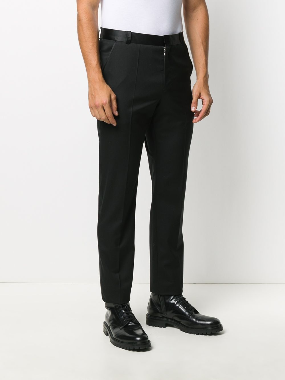 tuxedo-stripe tailored trousers - 3