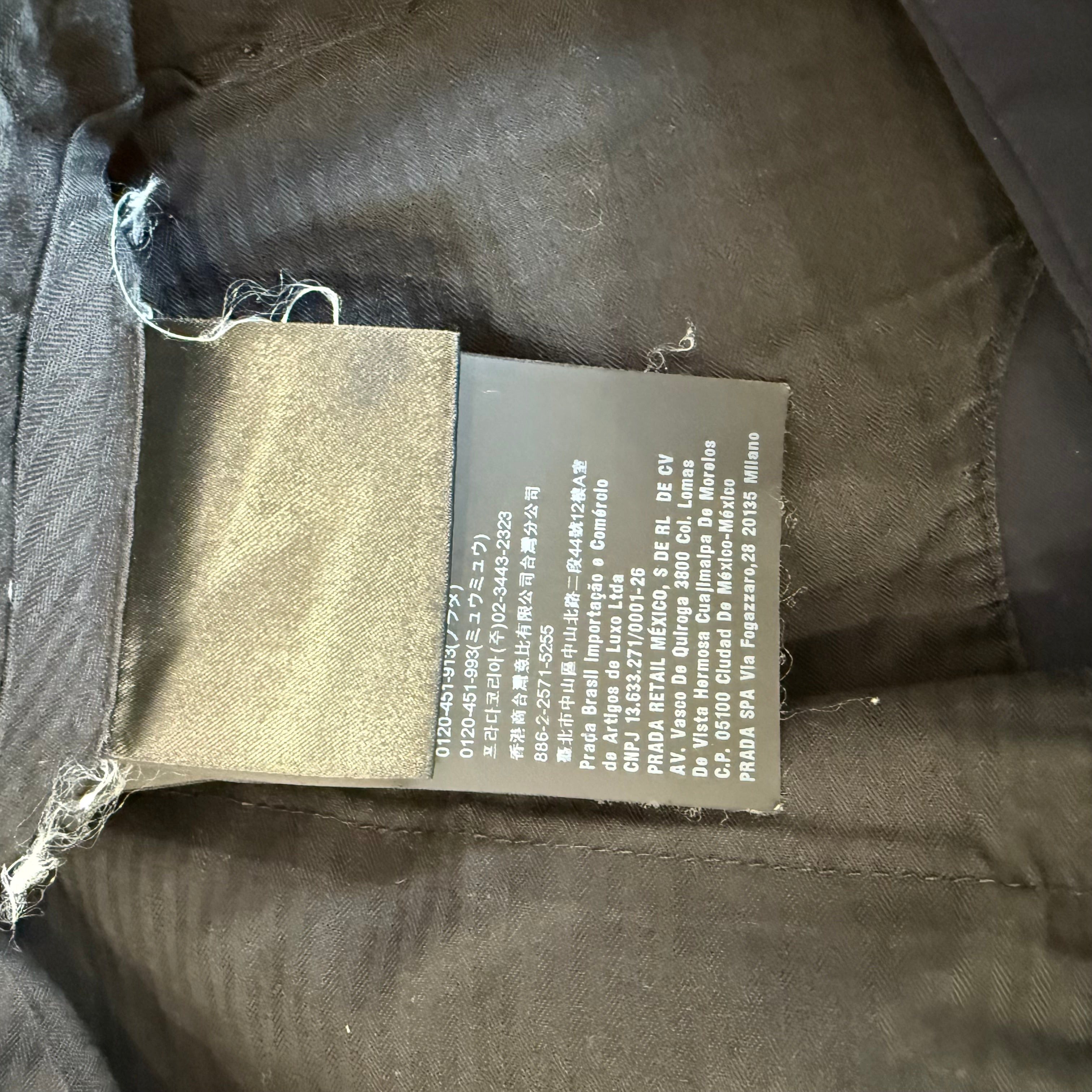 Prada Navy Nylon Trousers SZ 52 - 4