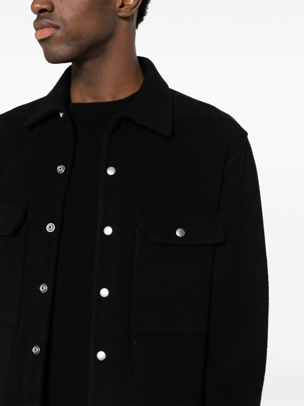 cashmere shirt jacket - 5