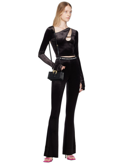 VERSACE JEANS COUTURE Black Flared Leggings outlook