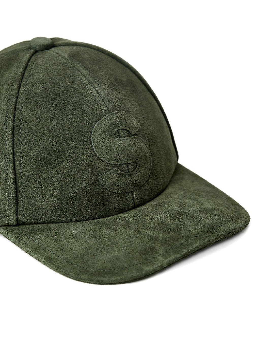 suede initial baseball hat - 3