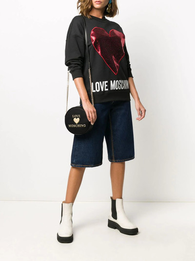 Moschino heart plaque crossbody bag outlook