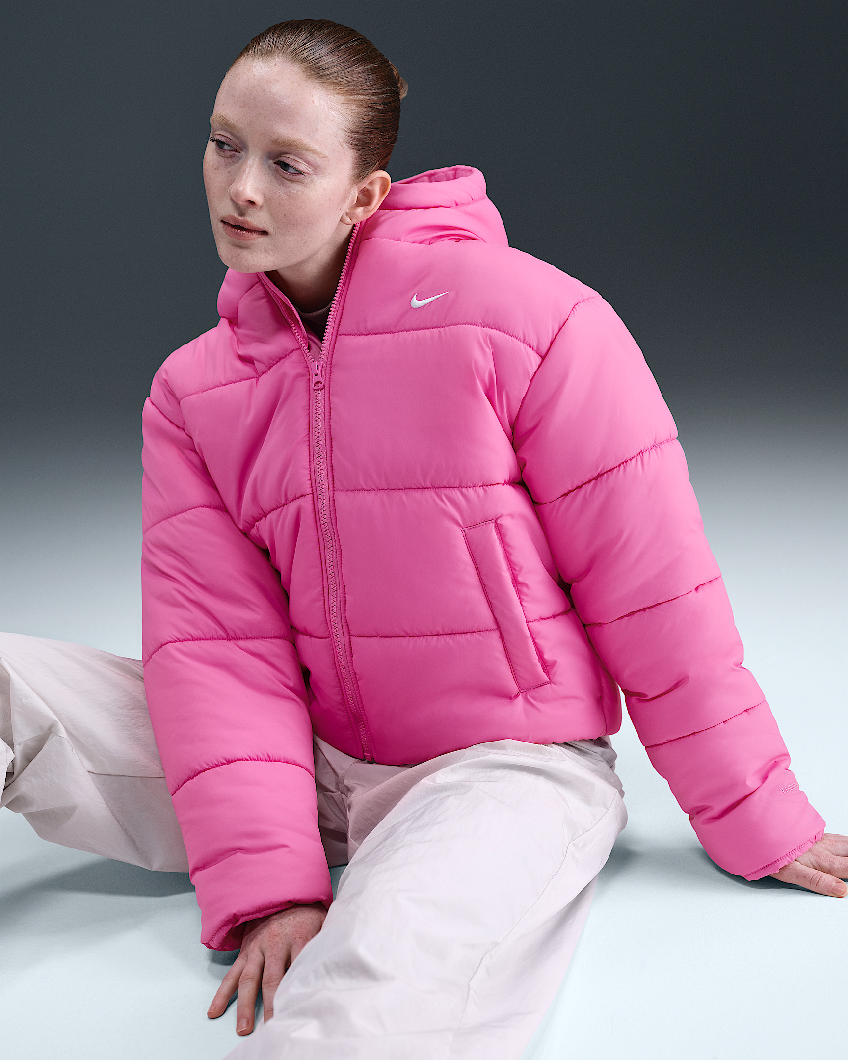 Nike Sportswear Classic Puffer Women's Therma-FIT Loose Hooded Jacket - 3