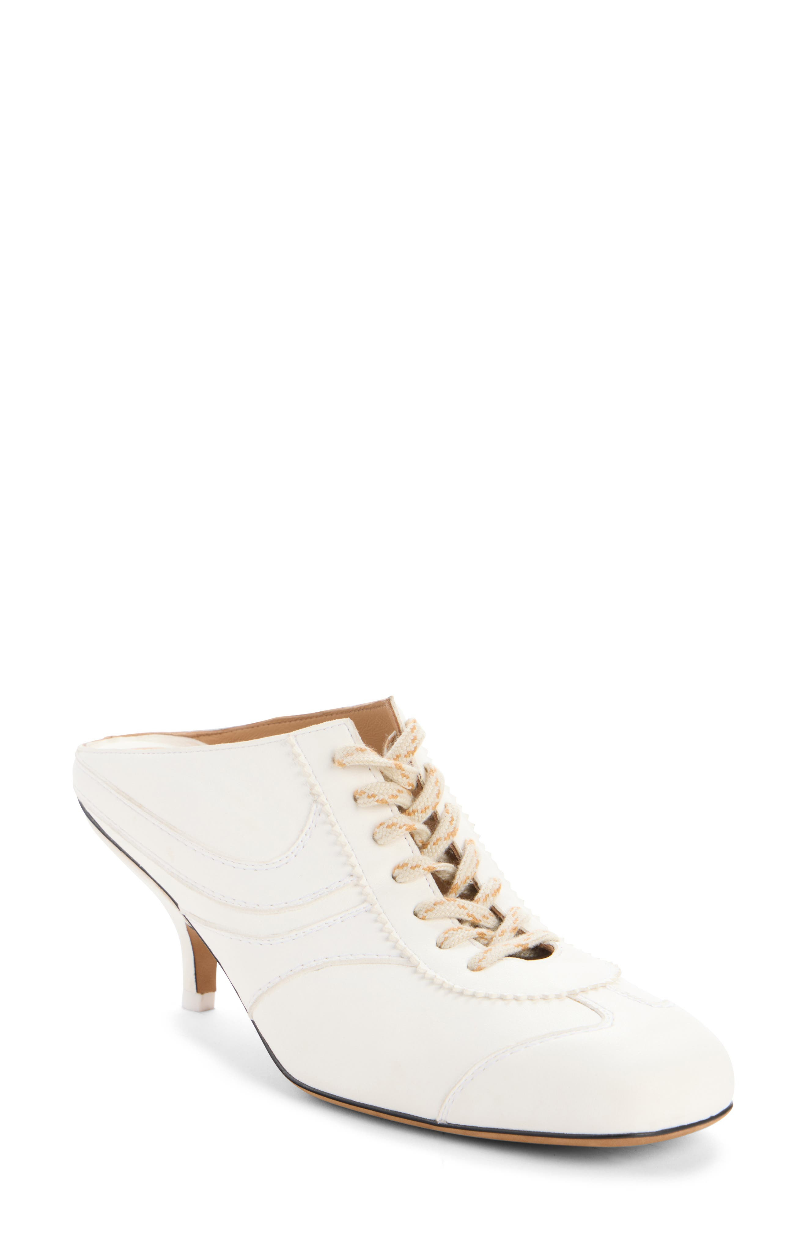 Dries Van Noten Lace-Up Mule in White at Nordstrom - 2