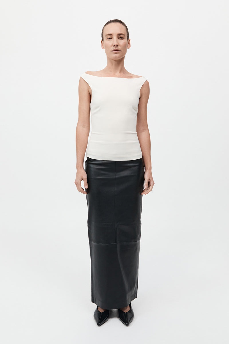 Slim Bateau Top - Off White - 2
