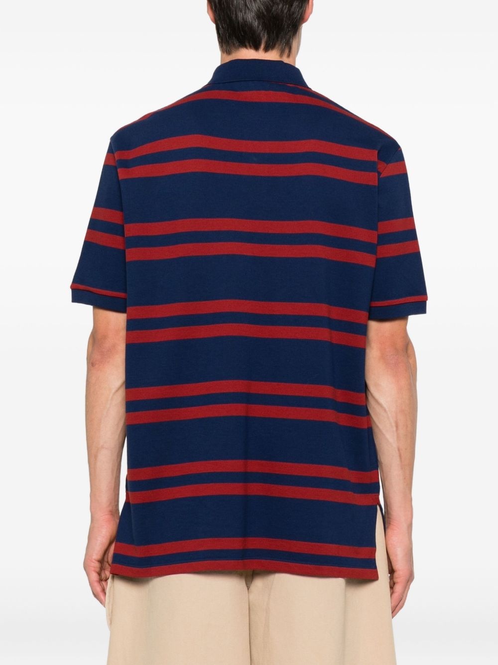 striped polo shirt - 3