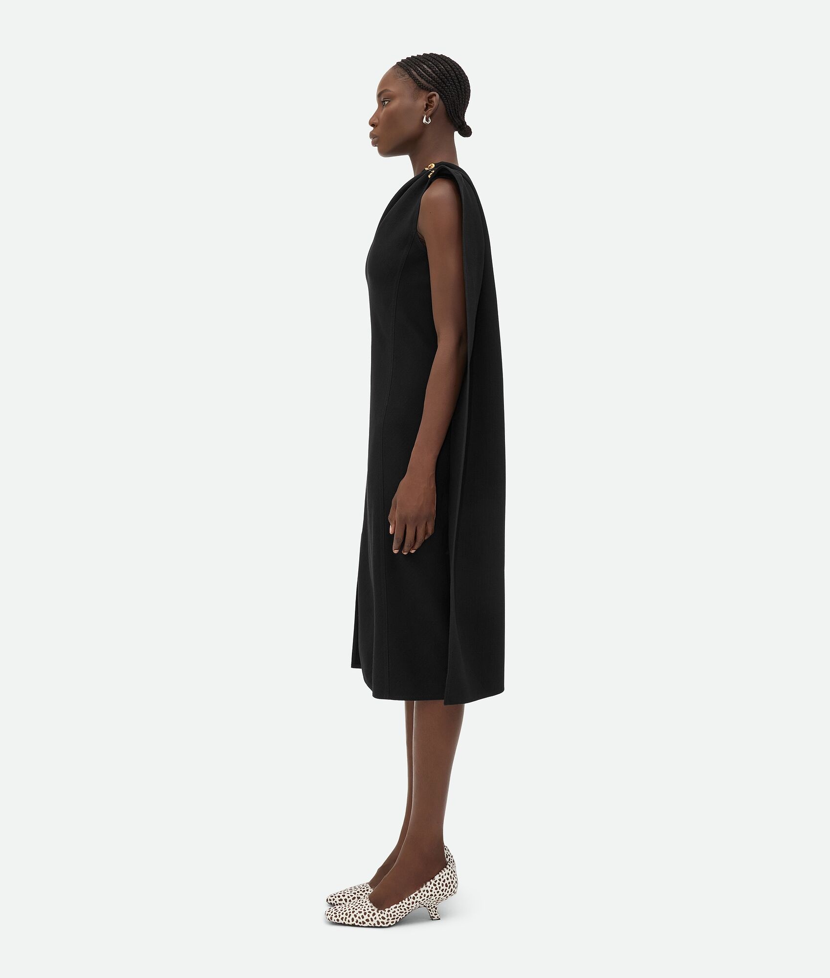 Bottega Veneta Wool Viscose Crepe Dress | REVERSIBLE