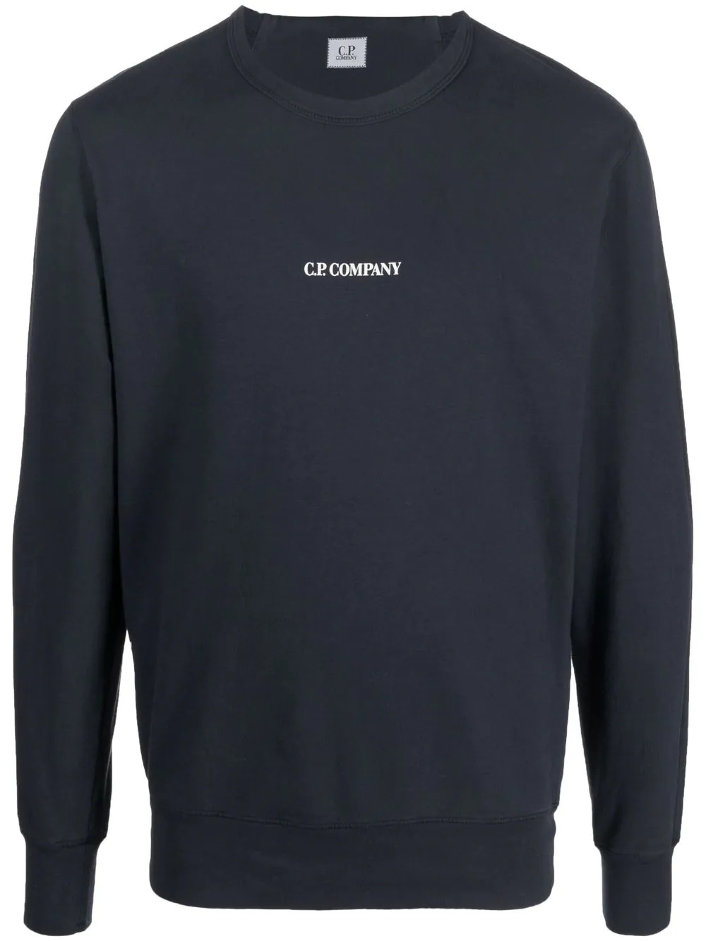 logo-print cotton sweatshirt - 1