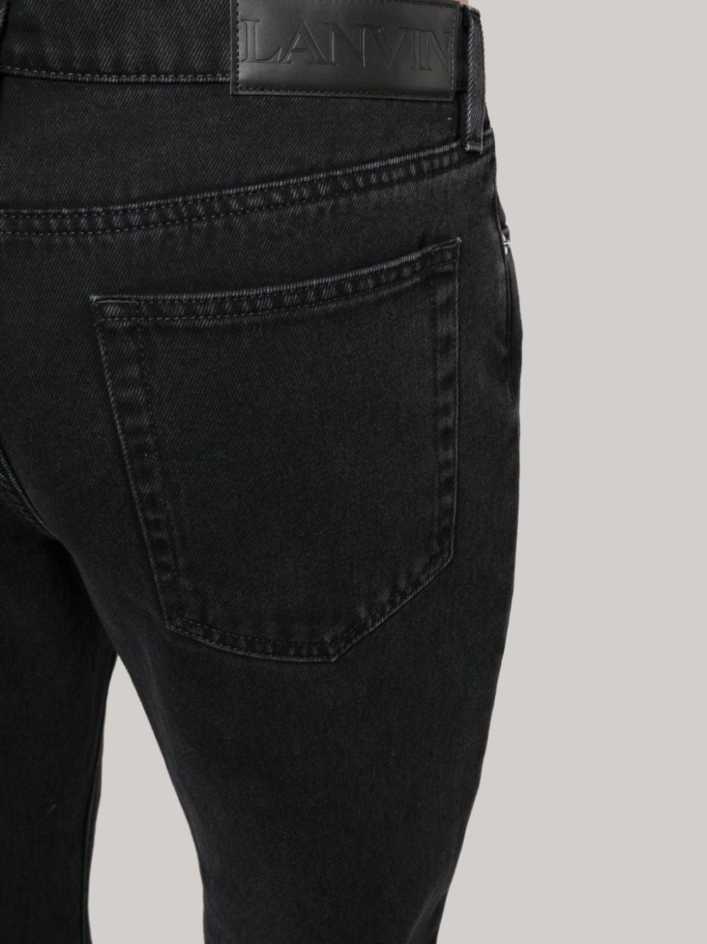 logo-patch straight-leg jeans - 5