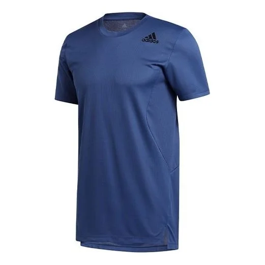 adidas Trg Tee H.Rdy Sports Gym Training Round Neck Short Sleeve Blue GL7299 - 1