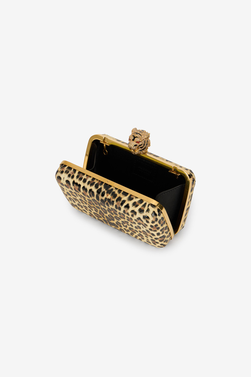 Leopard Print Roar Pochette Bag 7
