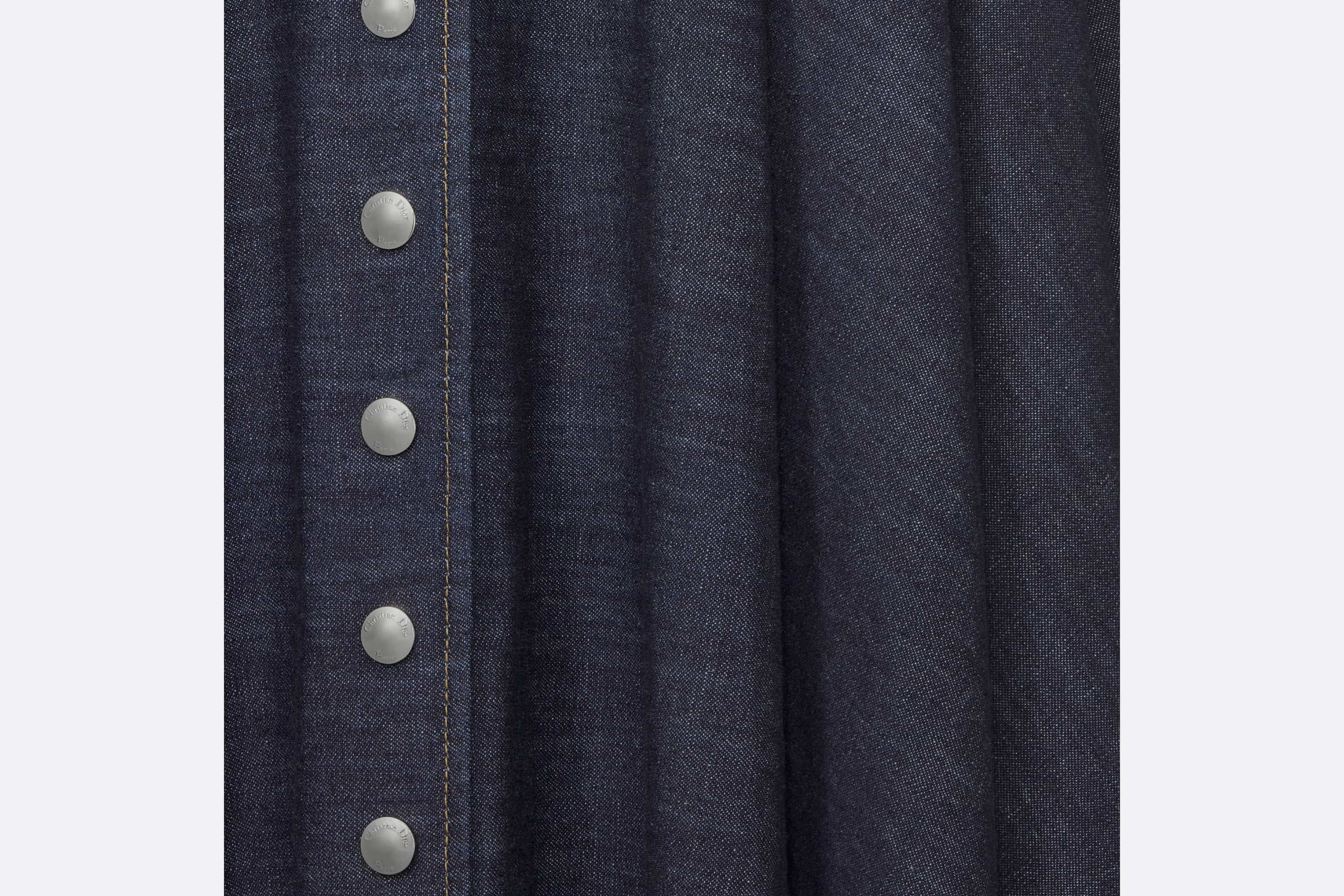 Buttoned Mid-Length Skirt - 7