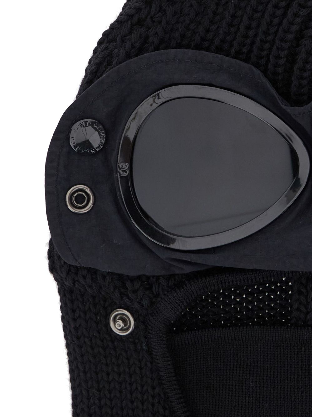 goggle-detail knit balaclava - 3