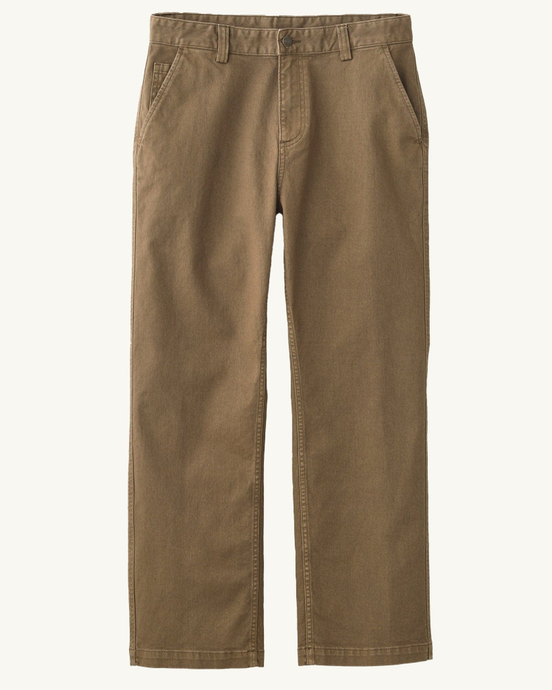 HEAVY TWILL TROUSER - BROWN 1