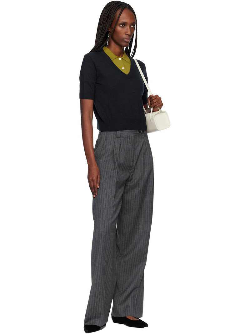 arch4 Navy Alistair V-Neck Sweater outlook