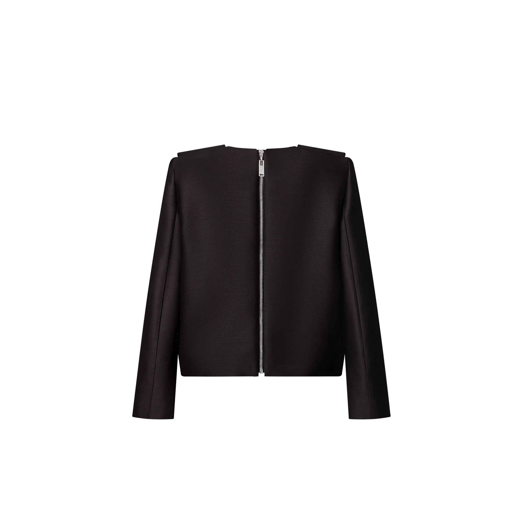 Jewel Button Mikado Blouse - 3