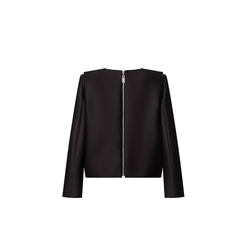 Jewel Button Mikado Blouse 3