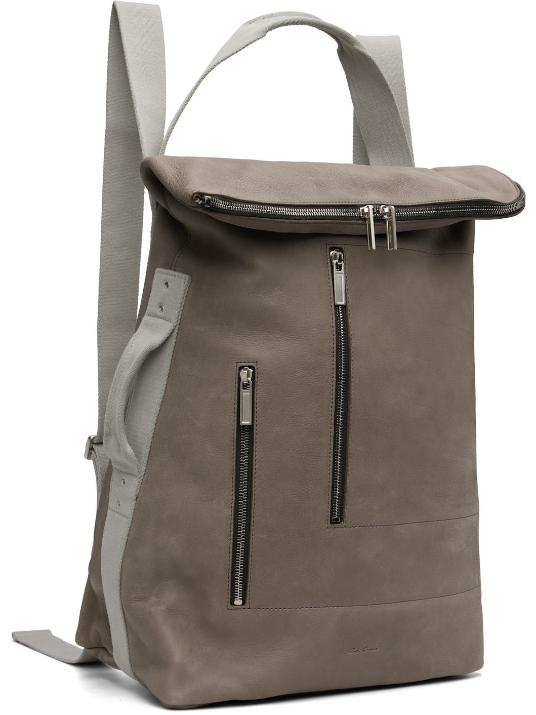 Gray & Off-White Concordians Cargo Backpack - 2