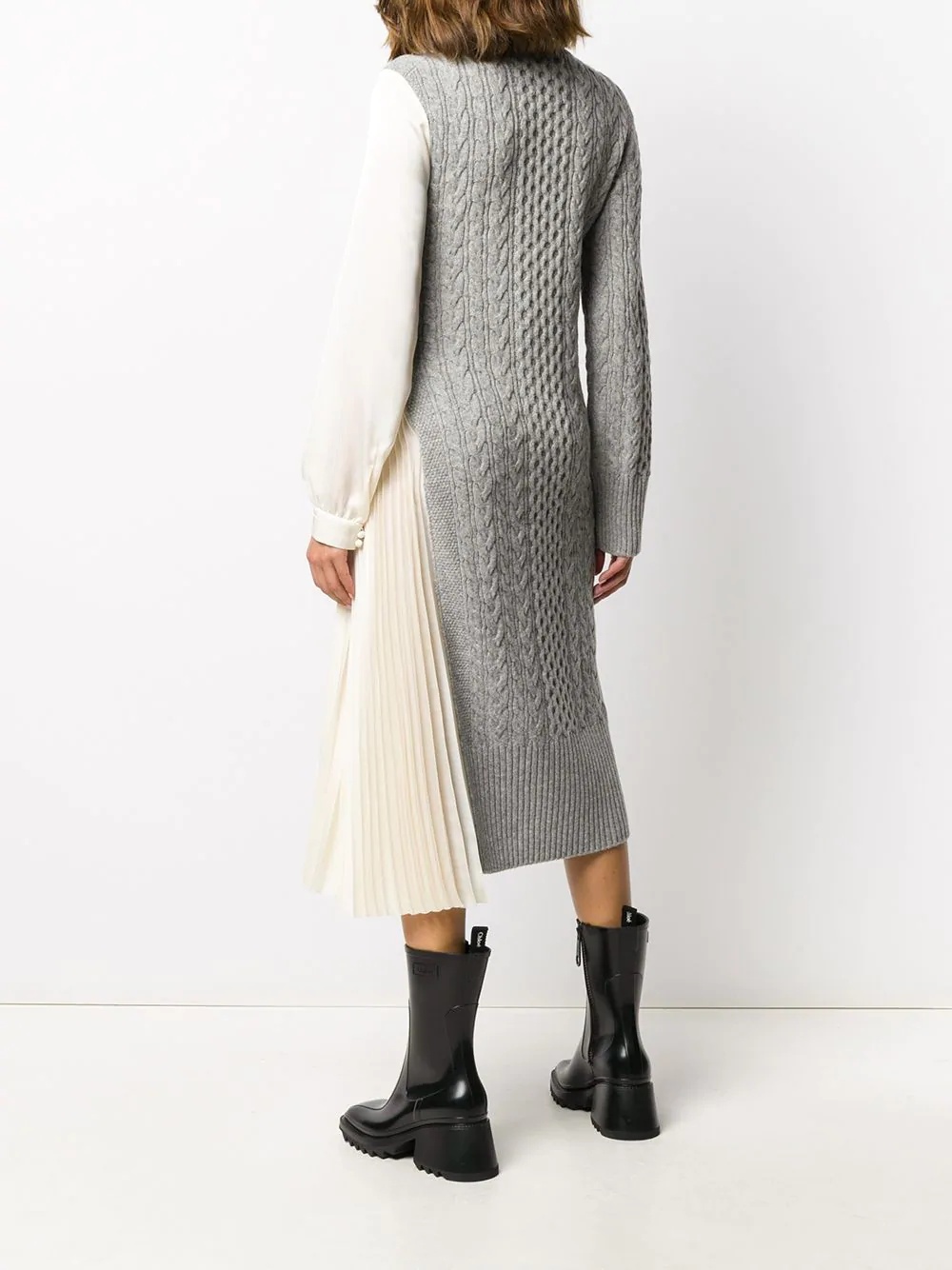 cable knit jumper dress - 4