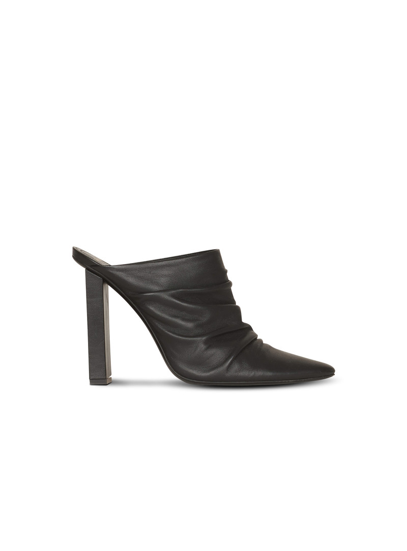 Draped leather Ulla mules 1