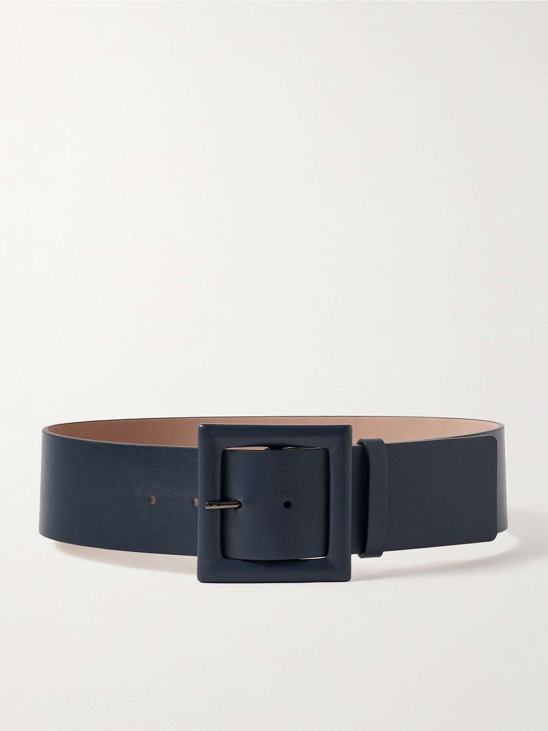 Icon leather belt Navy - 1