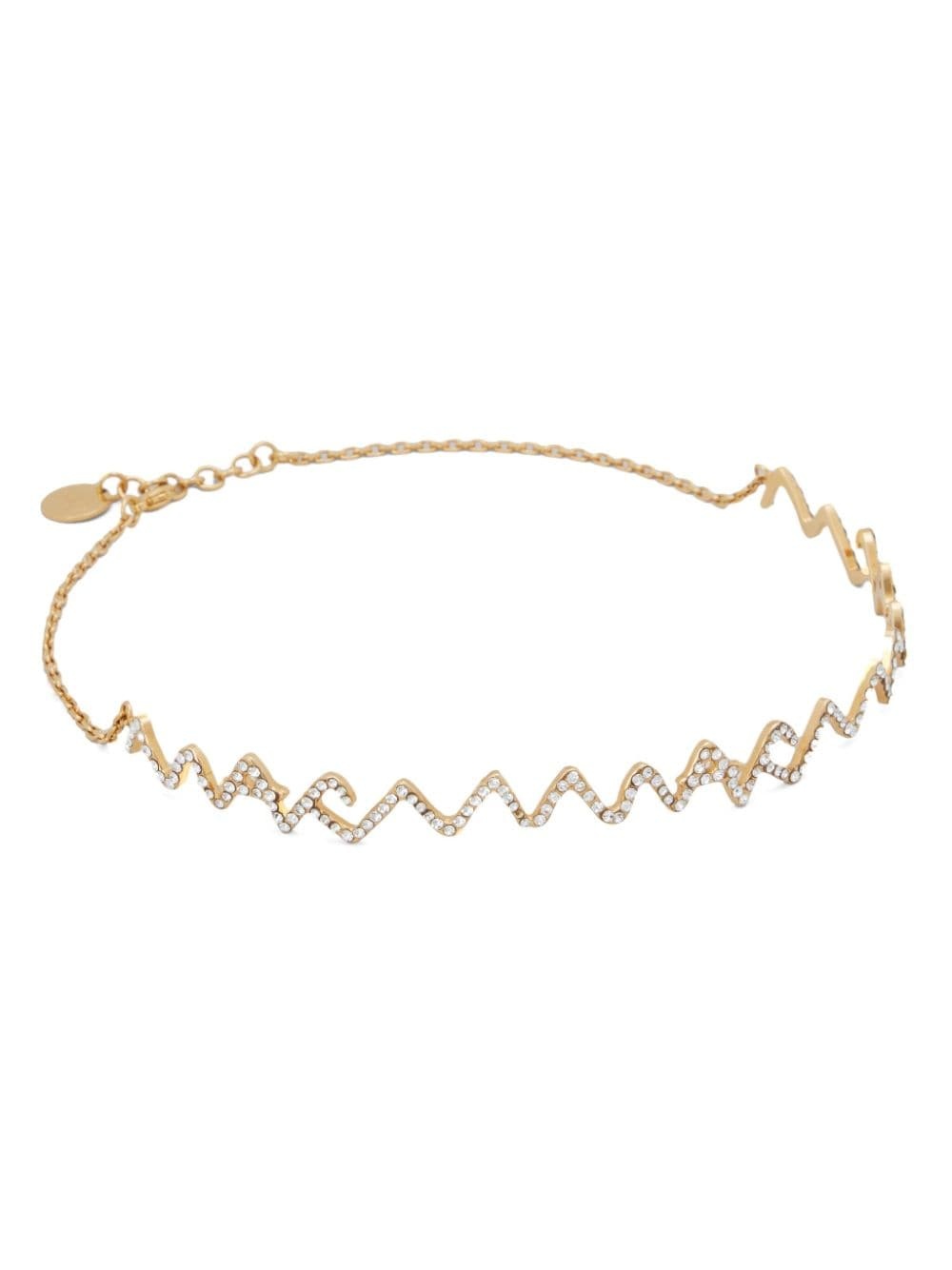 logo choker necklace - 2