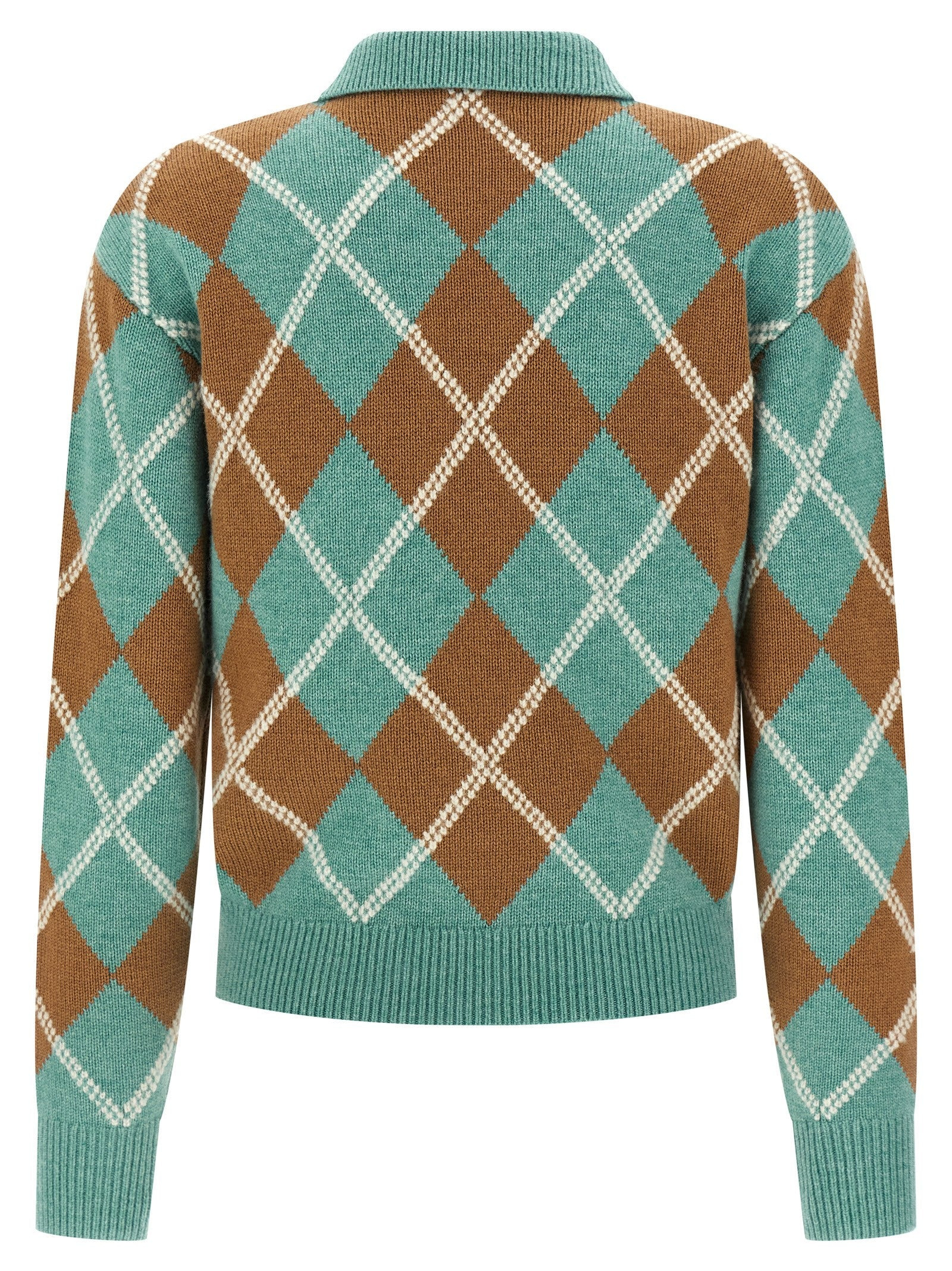 Guest In Residence Women 'Collegiate Argyle' Polo Shirt - 2