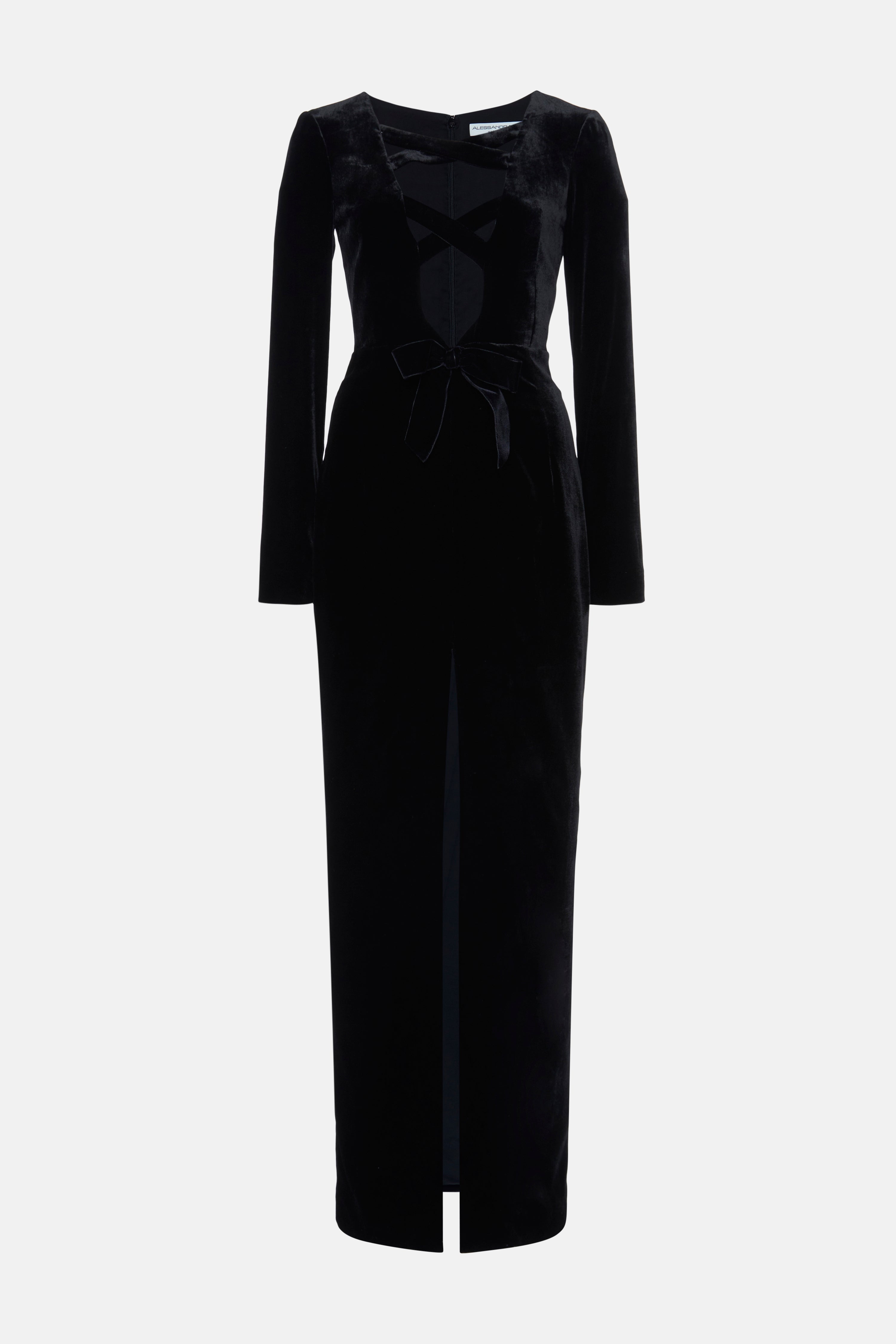 STRETCH VELVET DRESS - 1