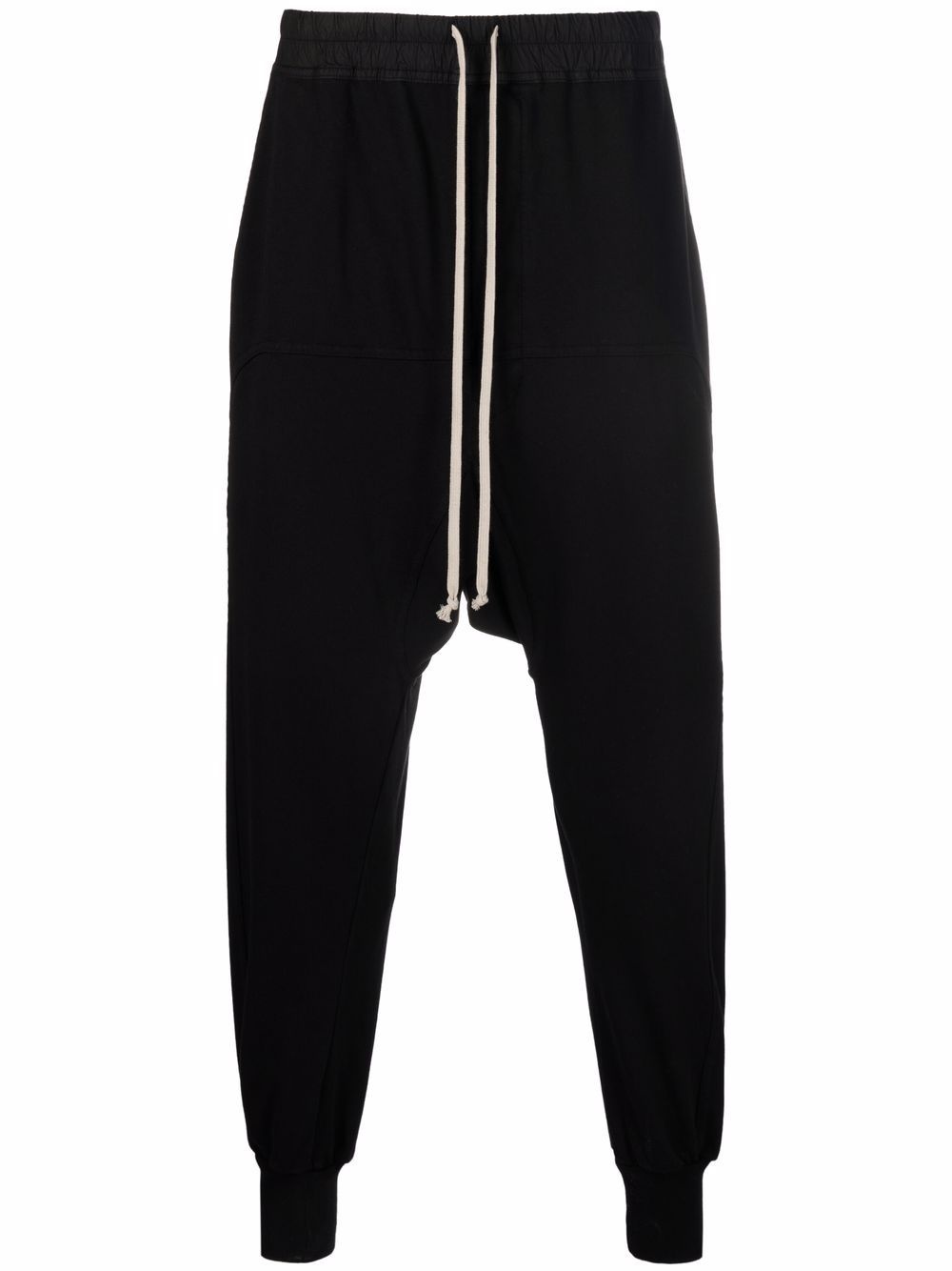 drop-crotch drawstring trousers - 1