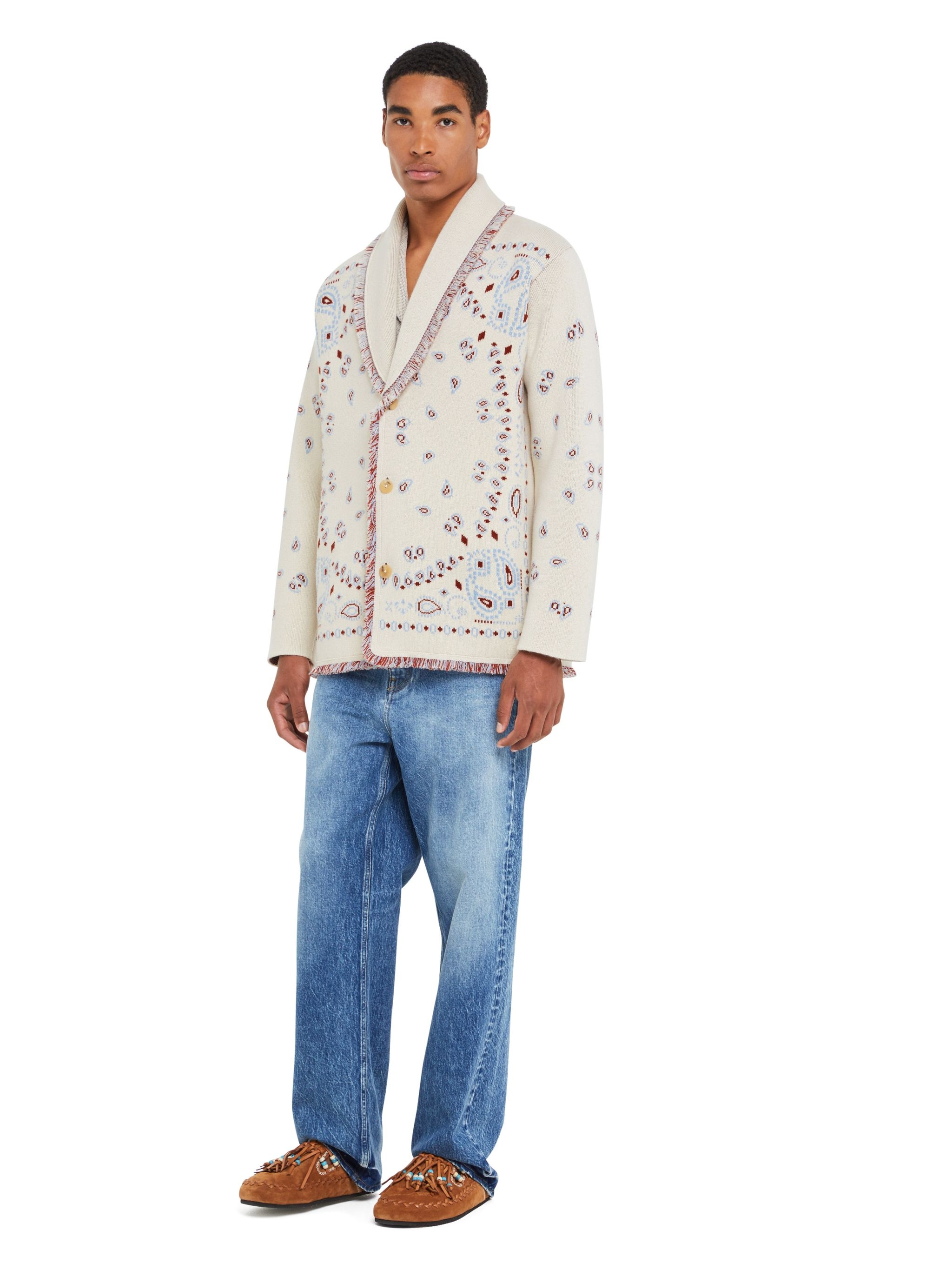 Bandana Jacquard Cardigan - 5
