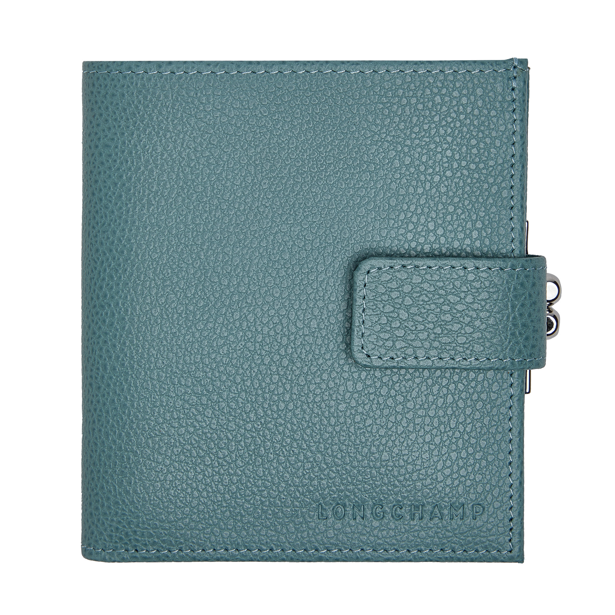 Le Foulonné Compact wallet Eucalyptus - Leather - 2