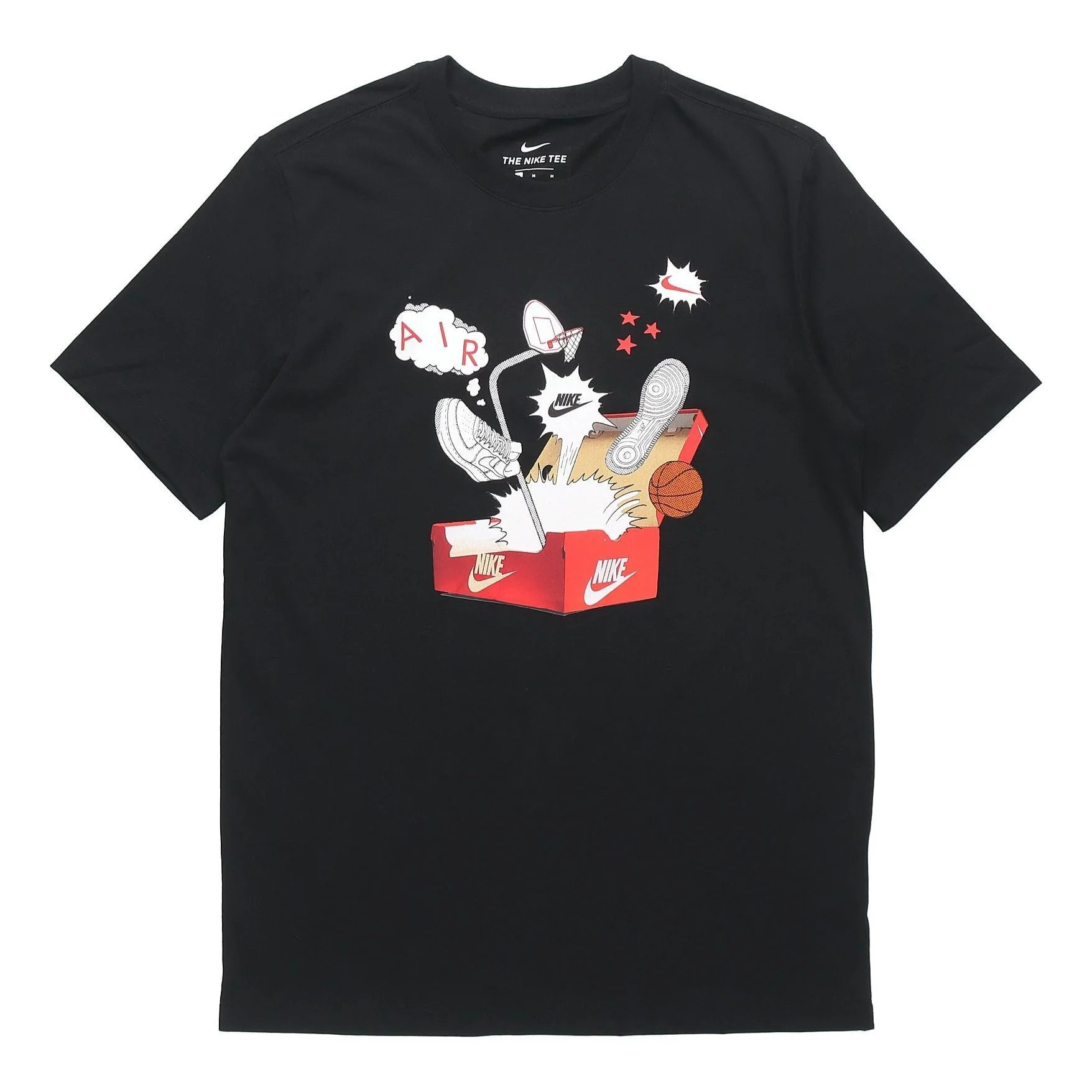 Nike AS Nike Sportswear NSW Tee Shoe Printing Short Sleeve Black CU6872-010 - 1
