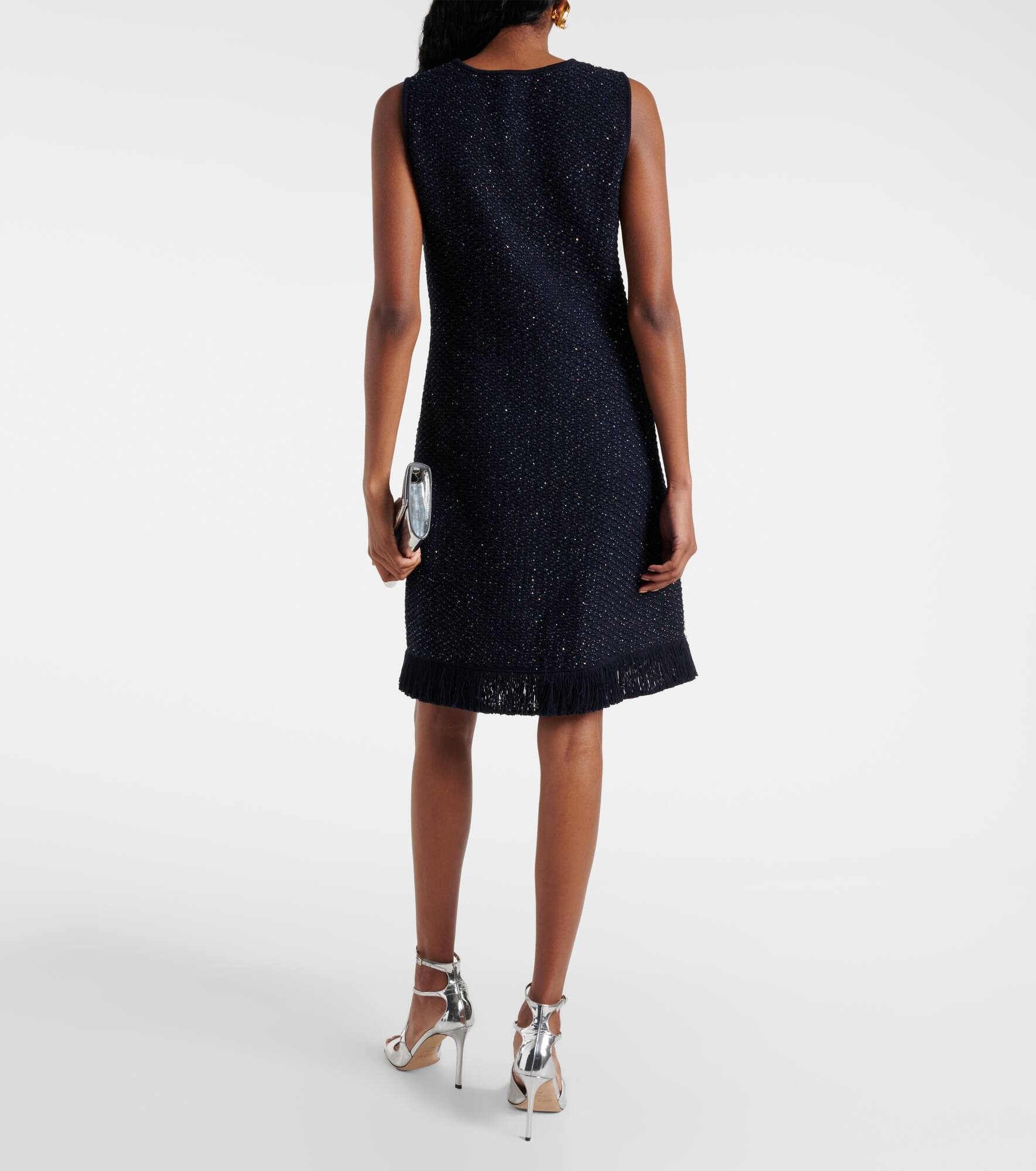 Cotton-blend tweed minidress - 3