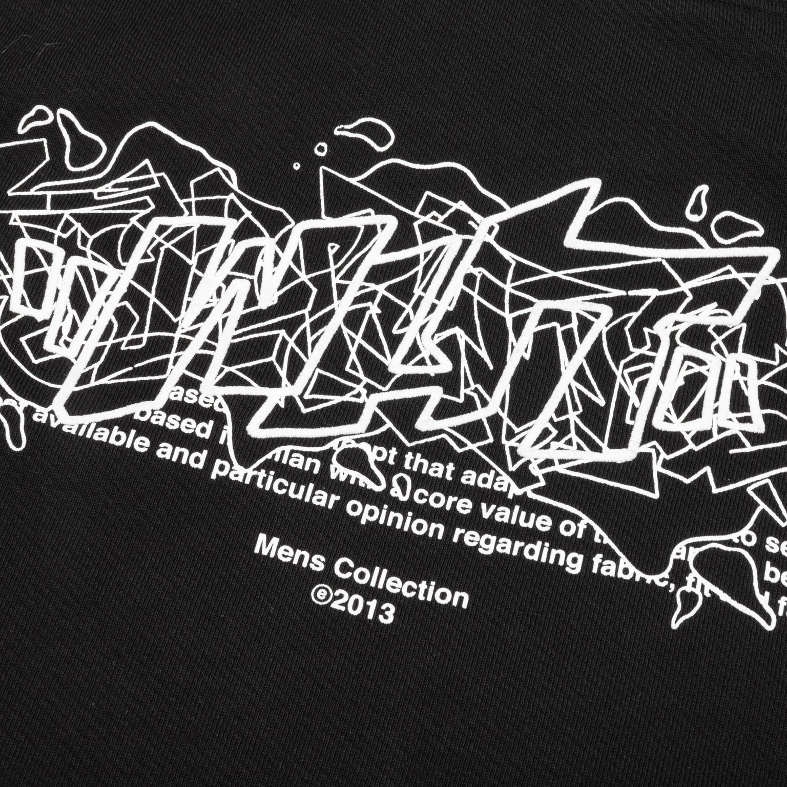 GRAFFITI LAYERZ SLIM HOODIE - BLACK/WHITE - 6