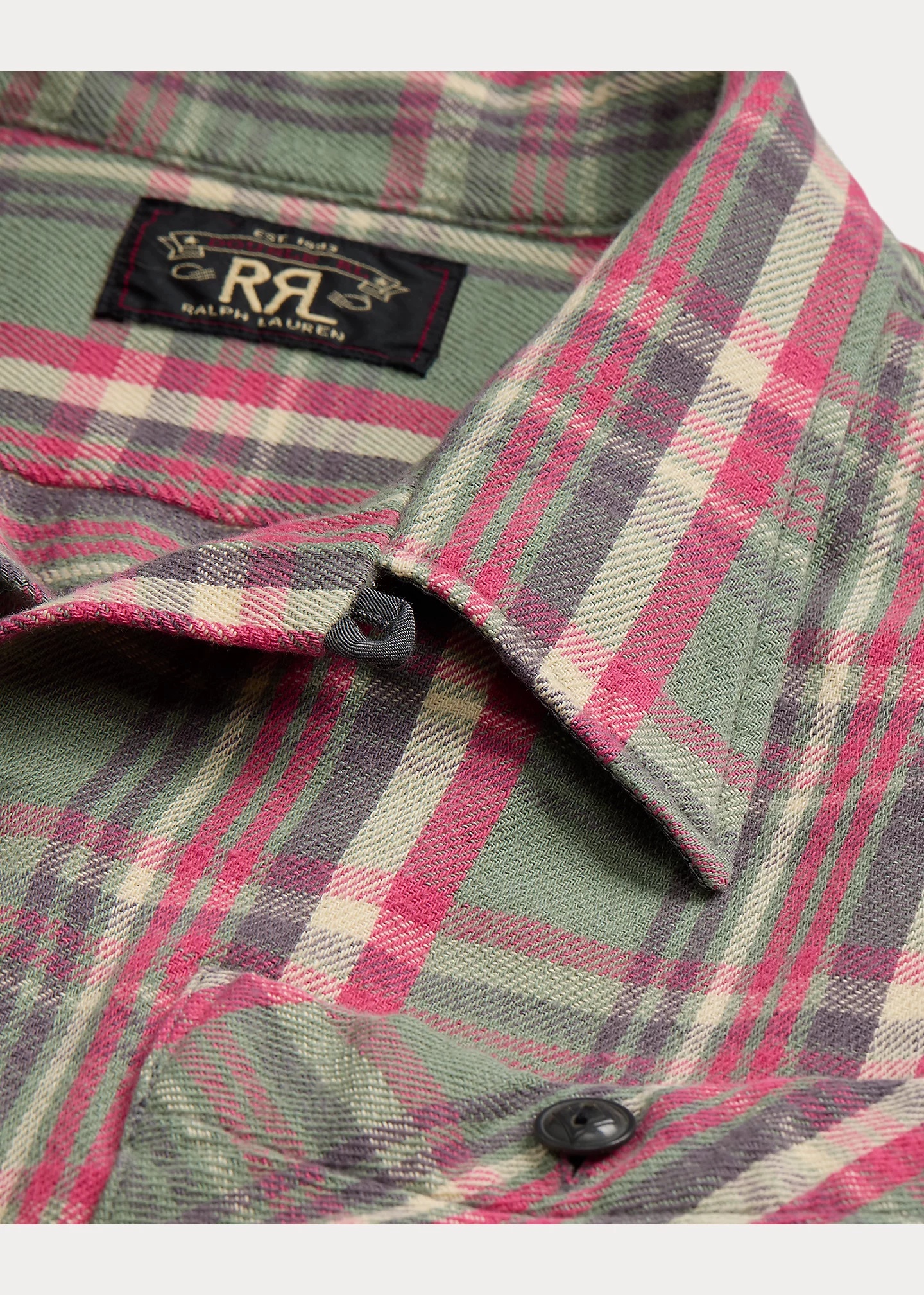 Plaid Twill Camp Shirt - 3